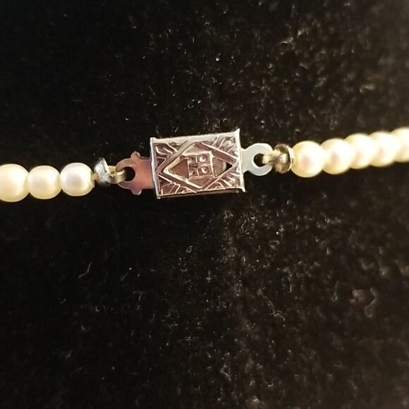 Vintage faux pearl necklace - Picture 5 of 7